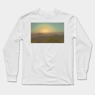 Morning Landscape by Frederic Edwin Church Long Sleeve T-Shirt